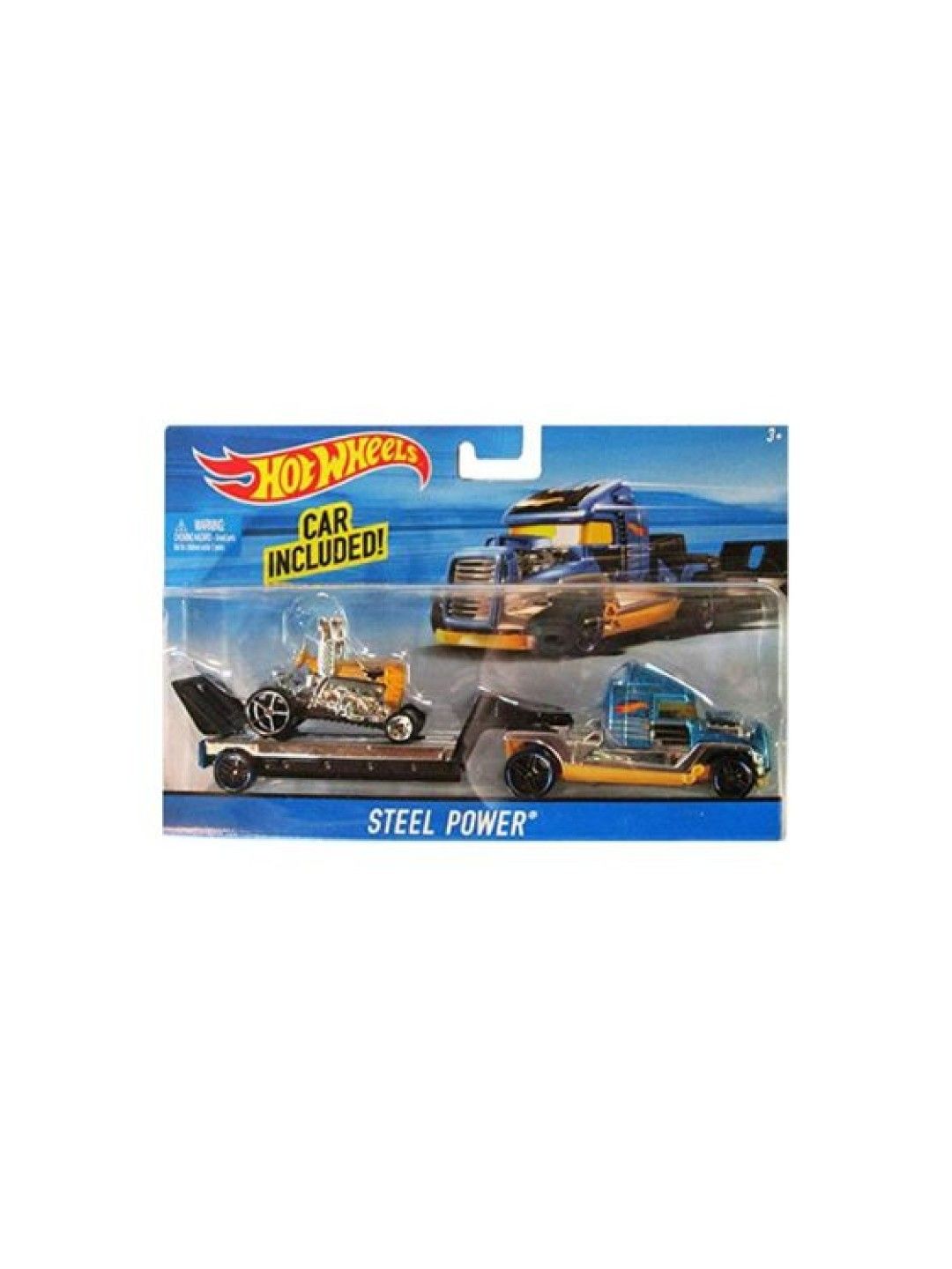 Hot Wheels Hauling Rig With Car Set Steel Power (No Color- Image 4)