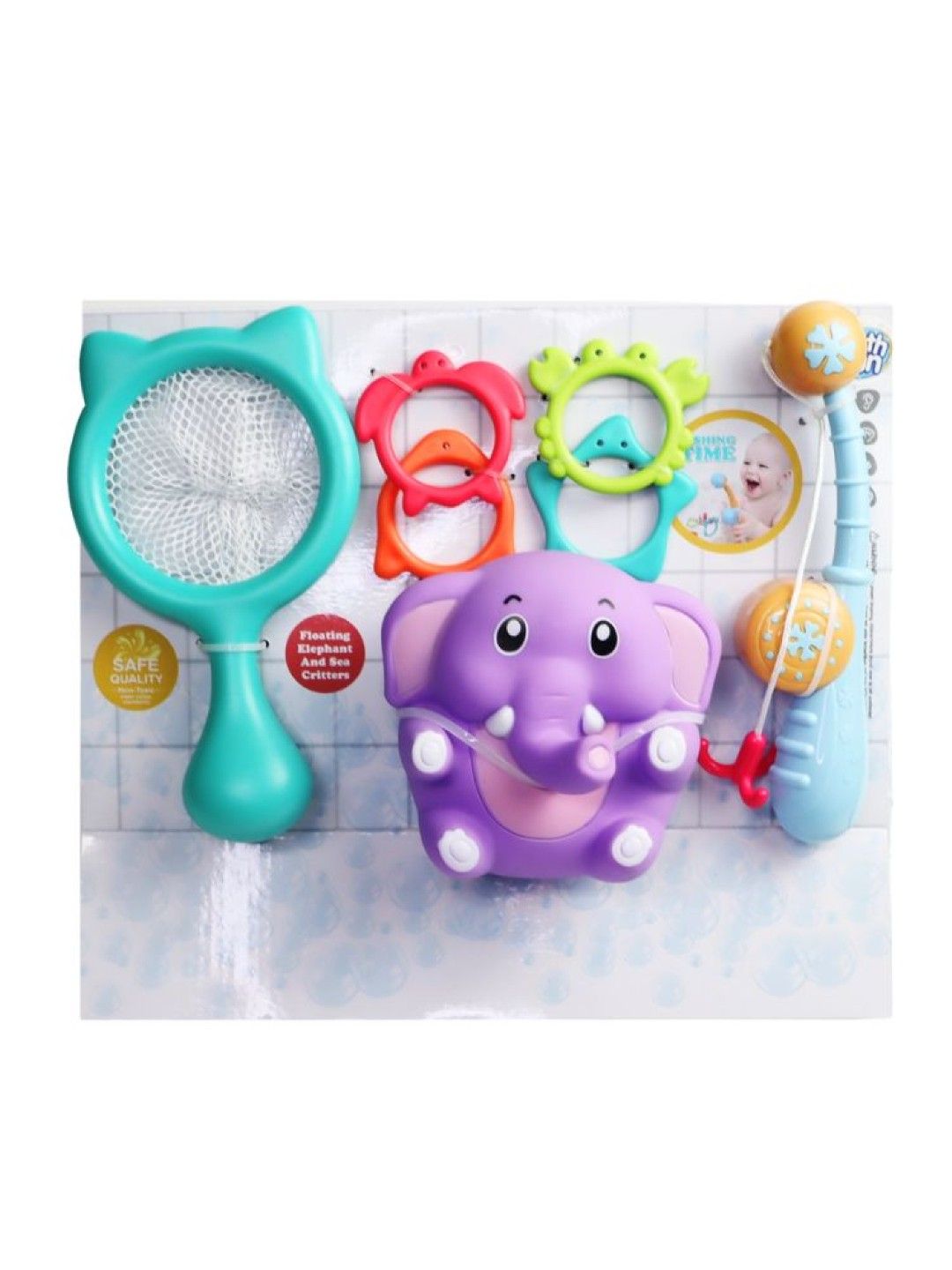 Bathfun Happy Bath Toys Fishing Time & Ring Toss (No Color- Image 2)