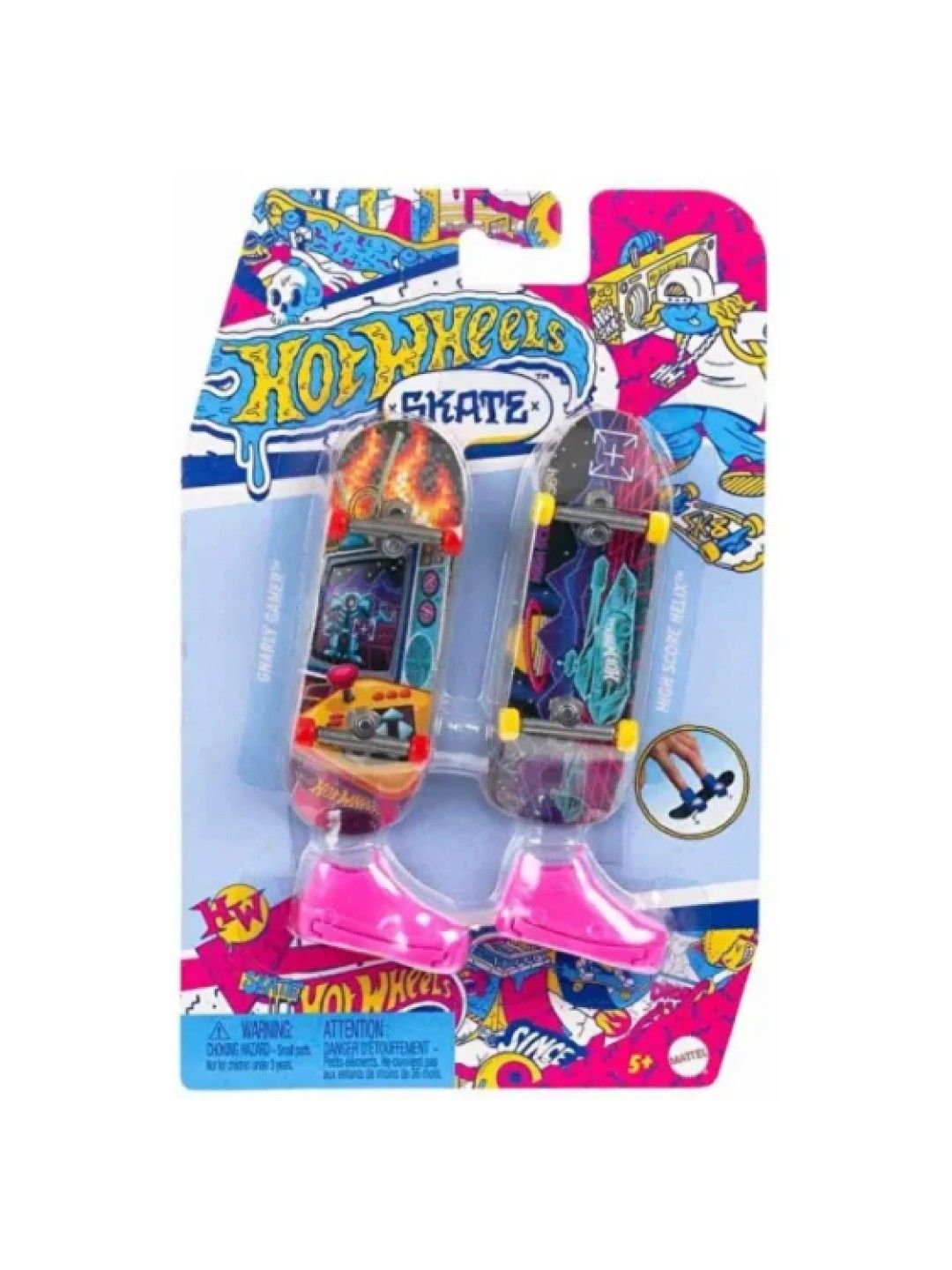 Hot Wheels Skate Retro Gnarly Gamer and High Score Helix (No Color- Image 1)