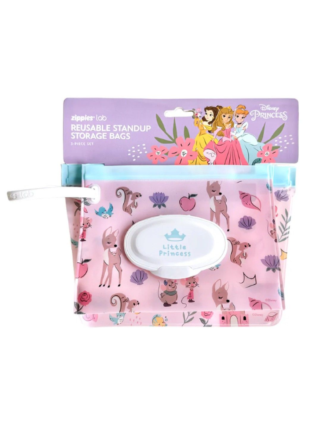 Zippies Lab Disney 3-Piece Bag Organizer Set with Wipes Pouch - Disney Princess Nostalgia (No Color- Image 1)