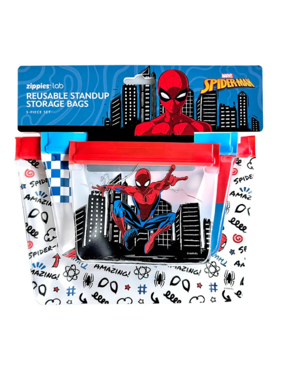 Zippies Lab Marvel Collection 3pc Sampler Set - Spider-Man Hometown Hero (No Color- Image 1)