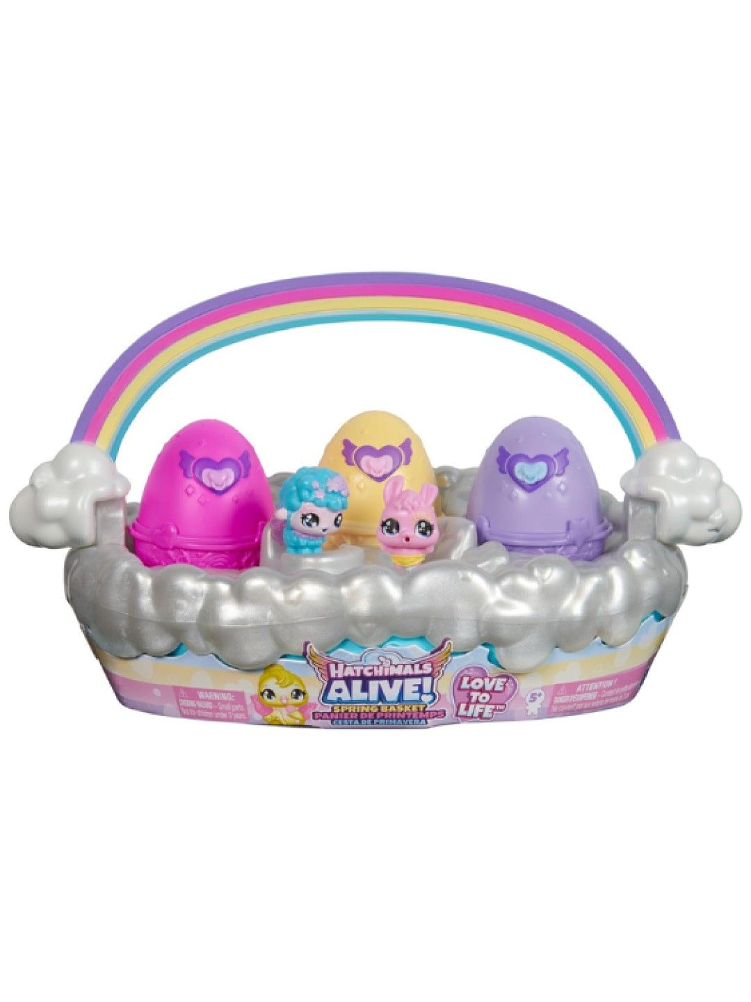 Hatchimals Alive, Spring Basket with 6 Mini Figures