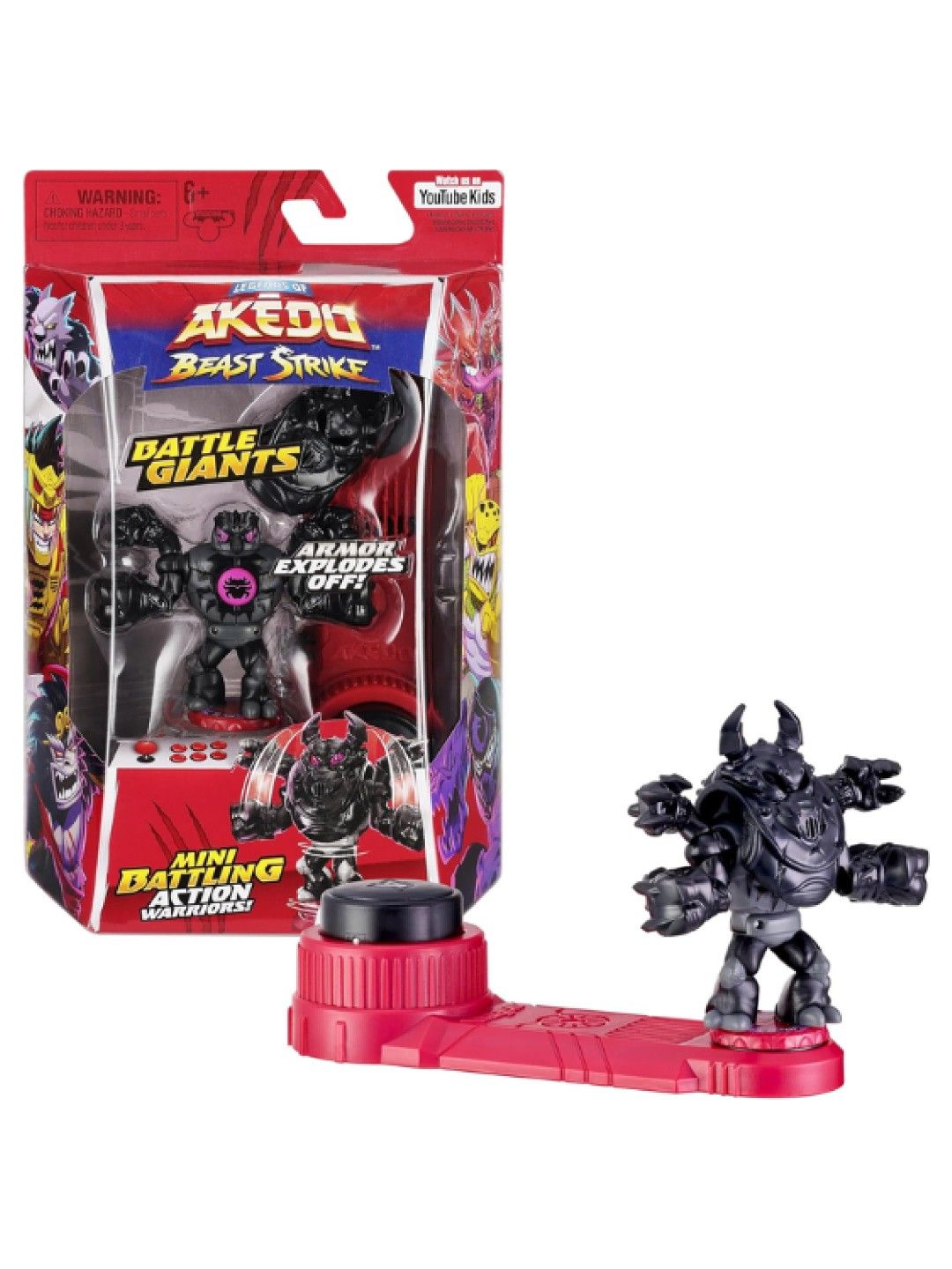 Legends of Akedo Beast Strike Battling Giant Shadow Roach Mini Battling Warriors (No Color- Image 1)