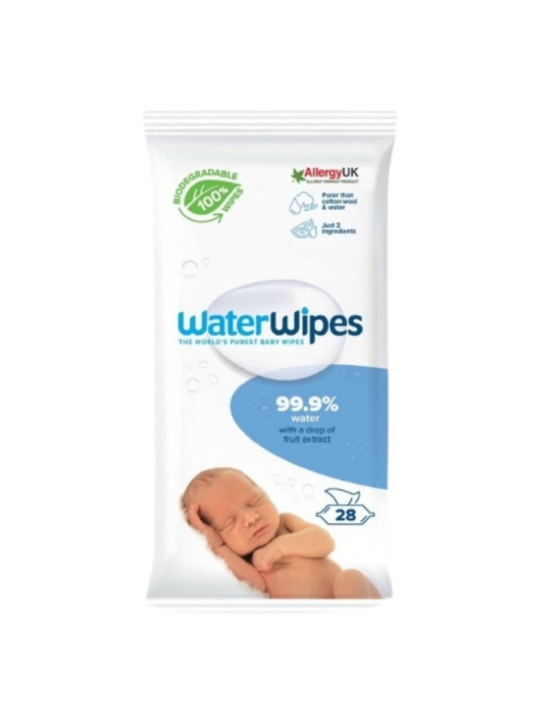 WaterWipes World's Purest Baby Wipes (28 wipes) (No Color- Image 1)