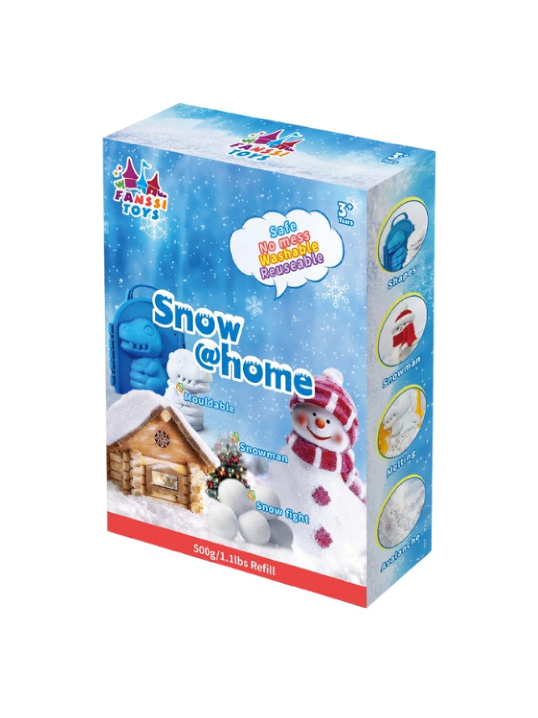 Canal Toys Instant Fluffy Snow @ Home Refill - White (500 grams)