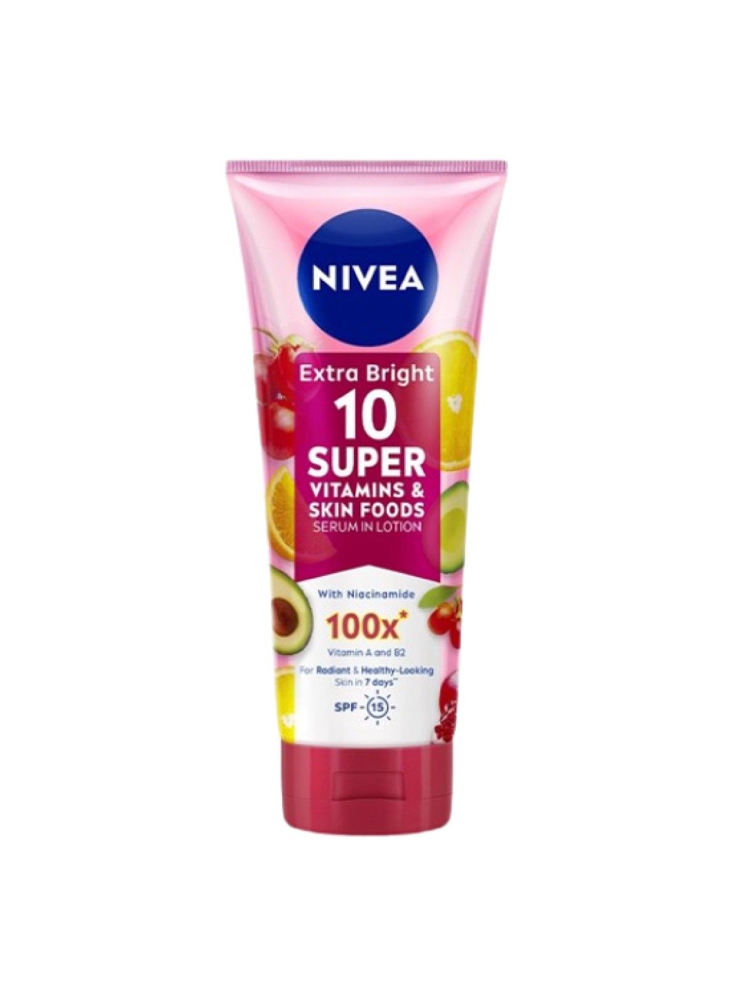 NIVEA Body Serum Extra Bright 10 Super Vitamins & Skin Foods with Niacinamide (320ml)