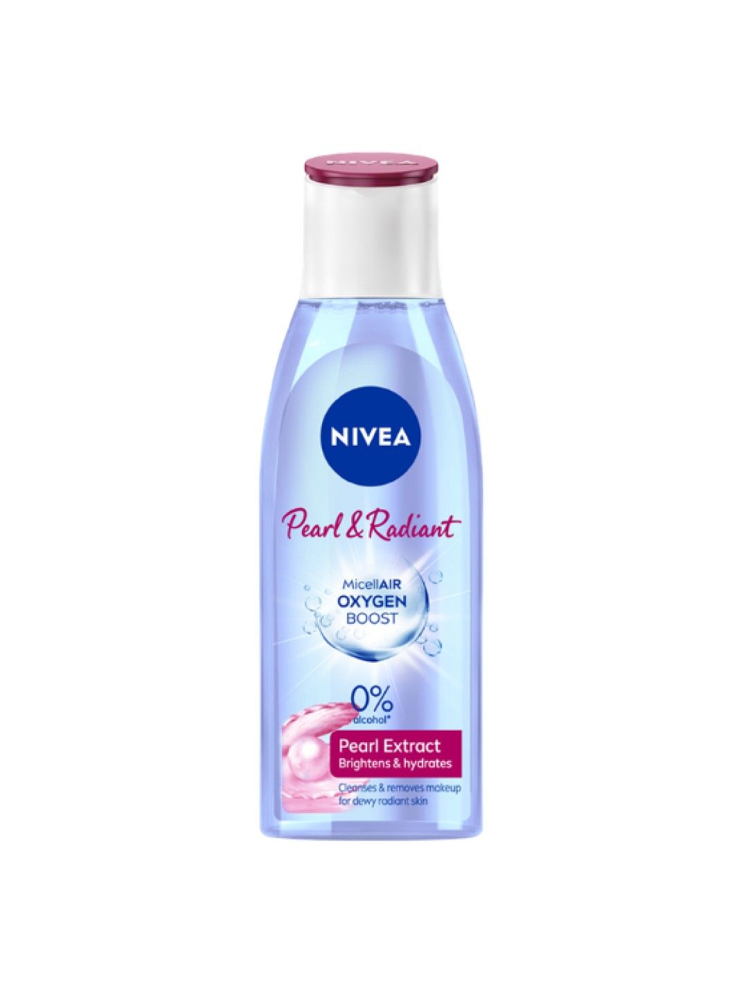 NIVEA Face Cleanser MicellAIR Pearl & Radiant Micellar Water, Makeup Remover (200ml) (No Color- Image 1)