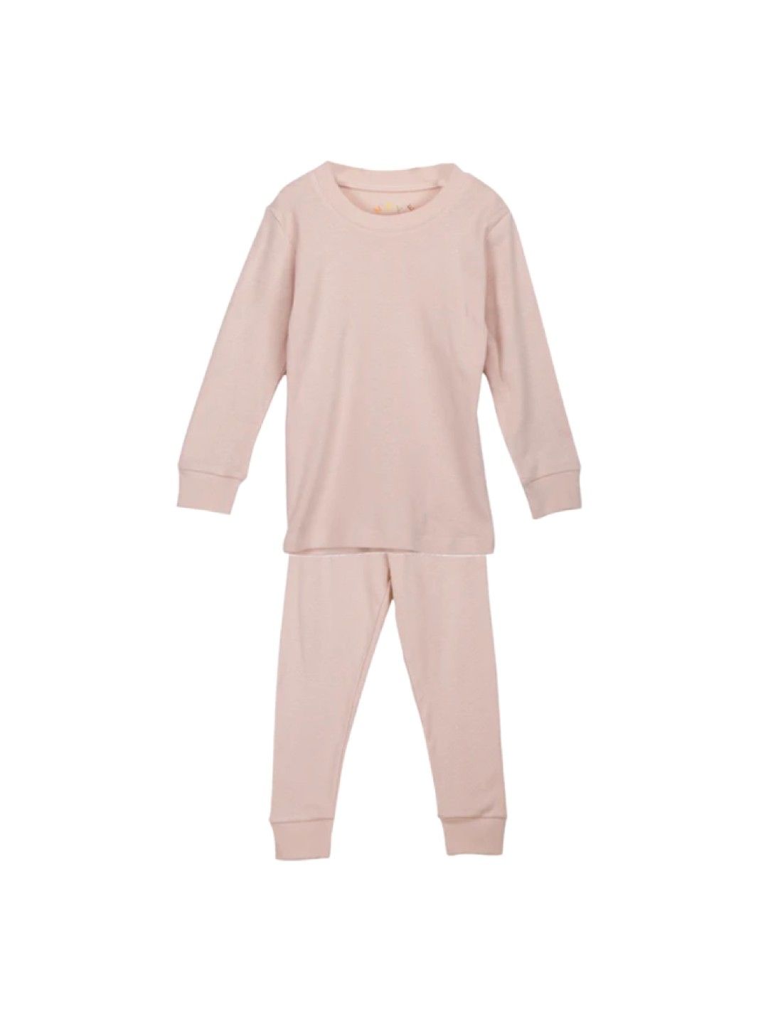 Meet My Feet Two-Piece Longsleeves Pajama Set for Girls (Light Pink- Image 1)
