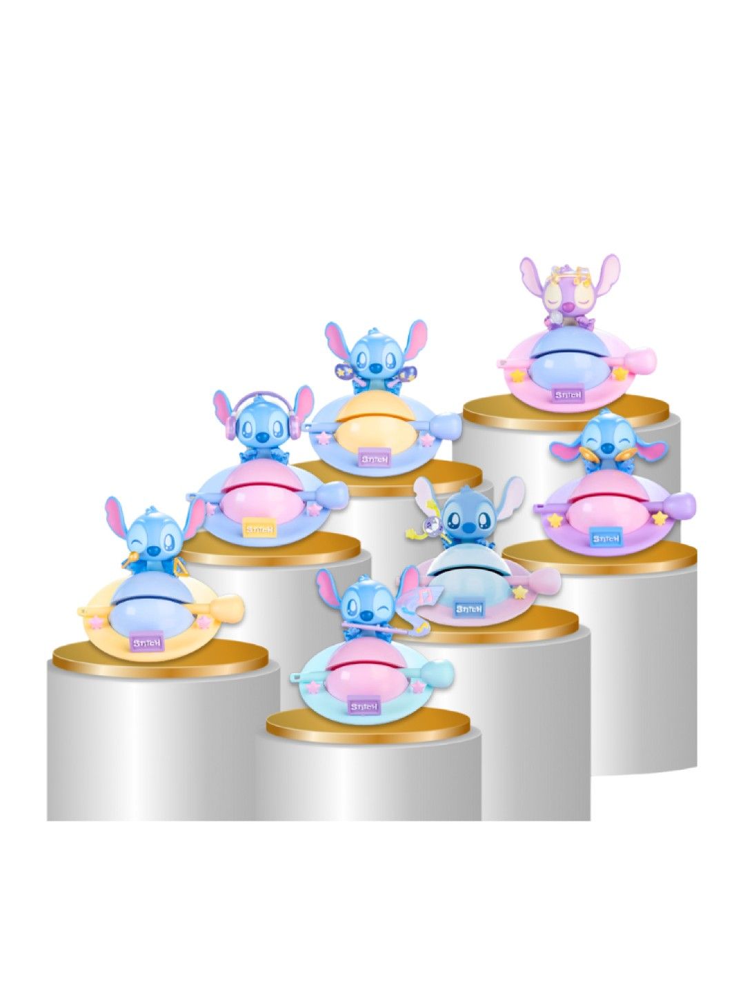 Disney Original Stitch Lock Lock Fun Blind Box Toy Collection (No Color- Image 1)
