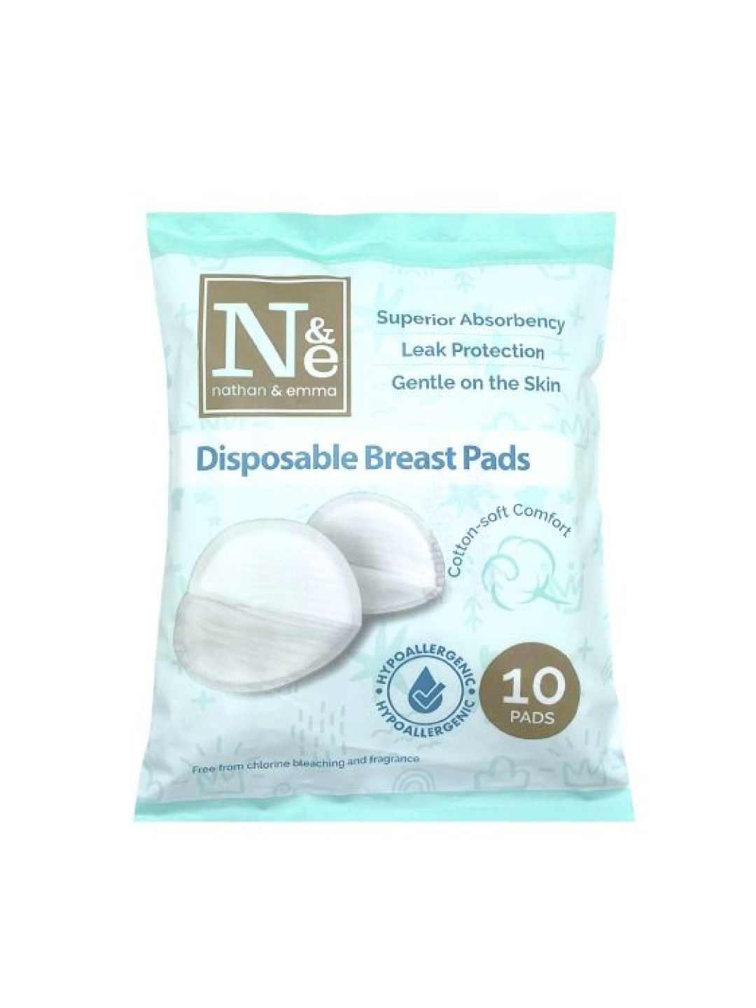 Nathan & Emma Disposable Breast Pads (10 pads) (No Color- Image 1)