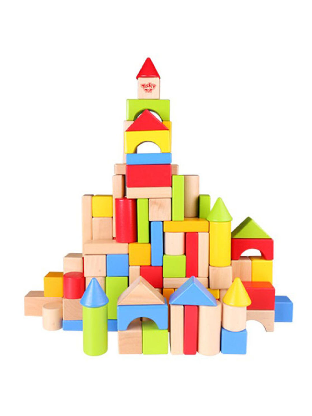 Tooky Toy Building Blocks (100 Pieces) (No Color- Image 1)