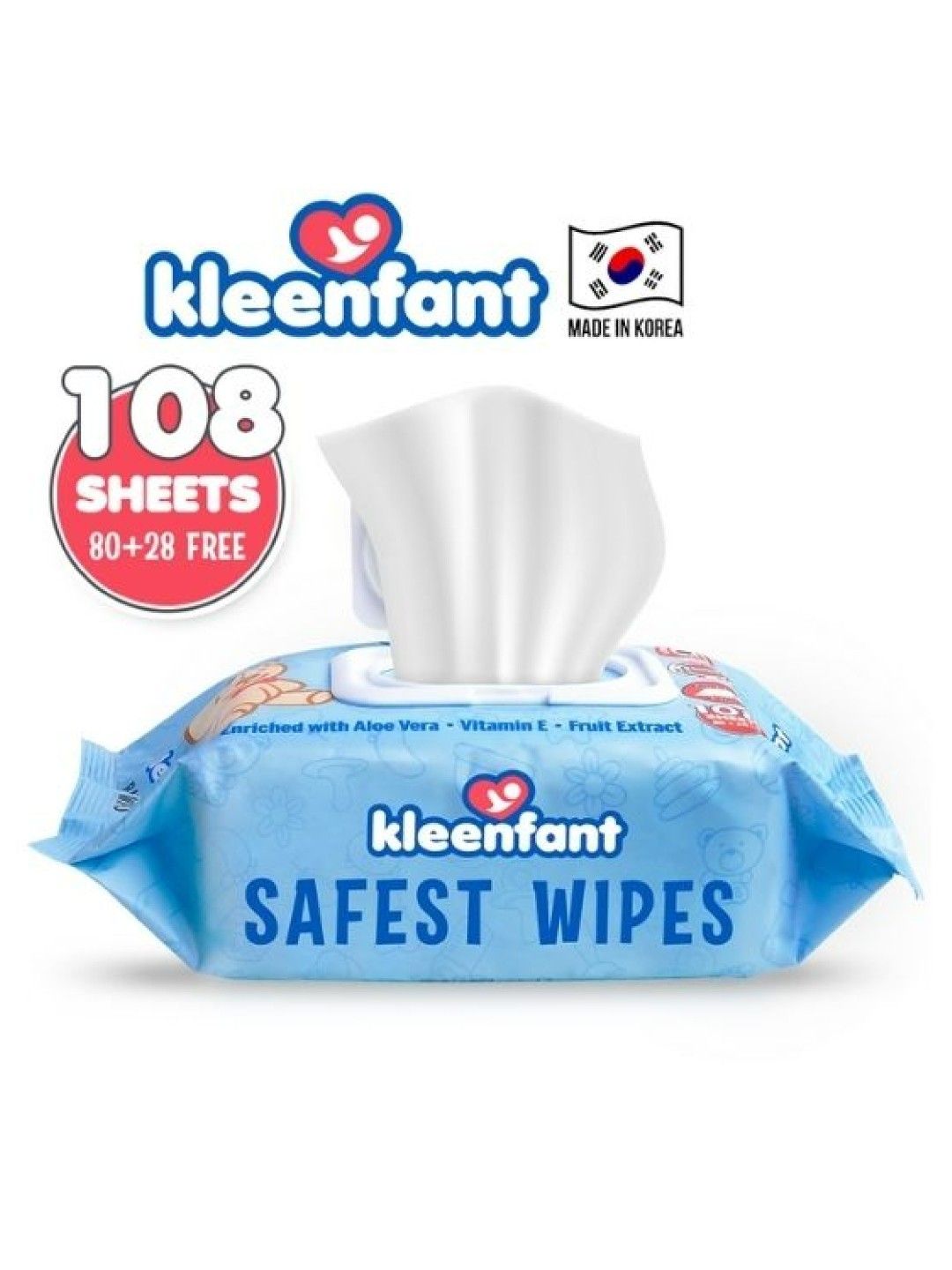 Kleenfant Unscented Baby Wipes (108s) (No Color- Image 3)