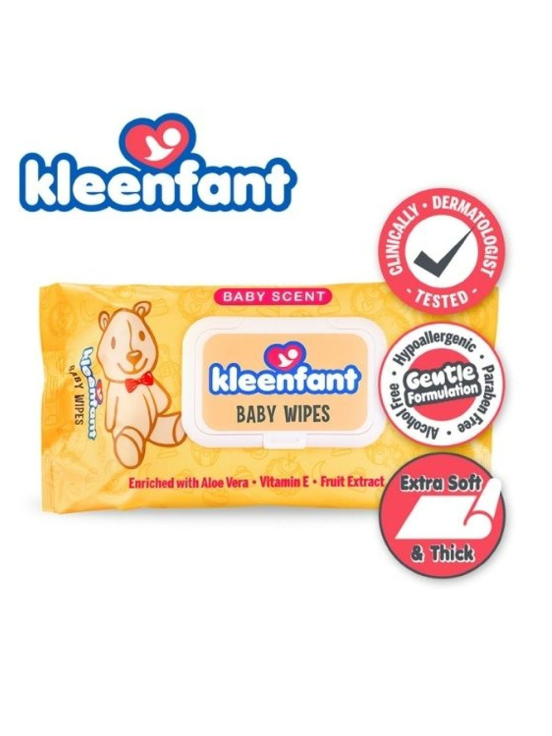 Kleenfant Baby Scent Scented Baby Wipes (108s) (No Color- Image 3)