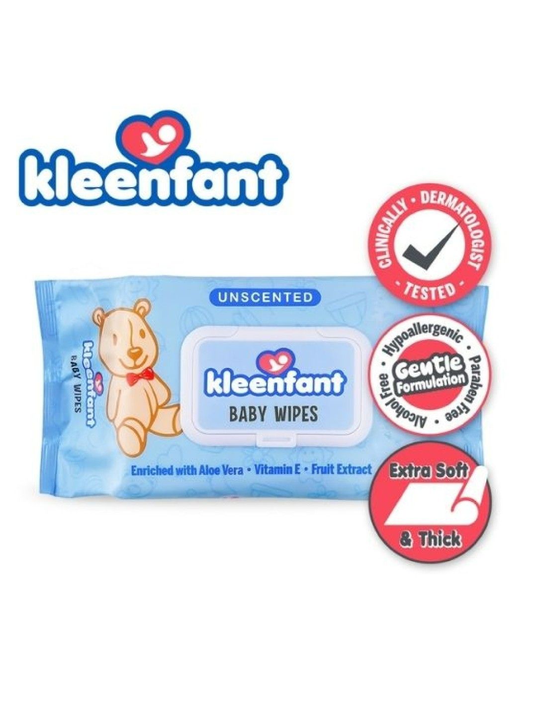 Kleenfant Unscented Baby Wipes (108s) (No Color- Image 4)