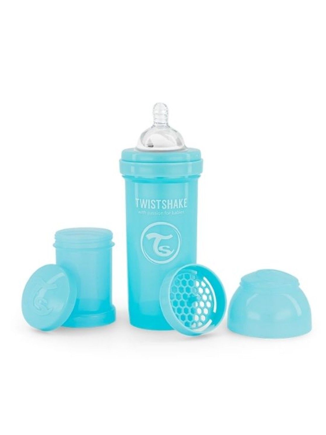 Twistshake Anti-Colic Feeding Bottle (260ml) (Pastel Blue- Image 1)