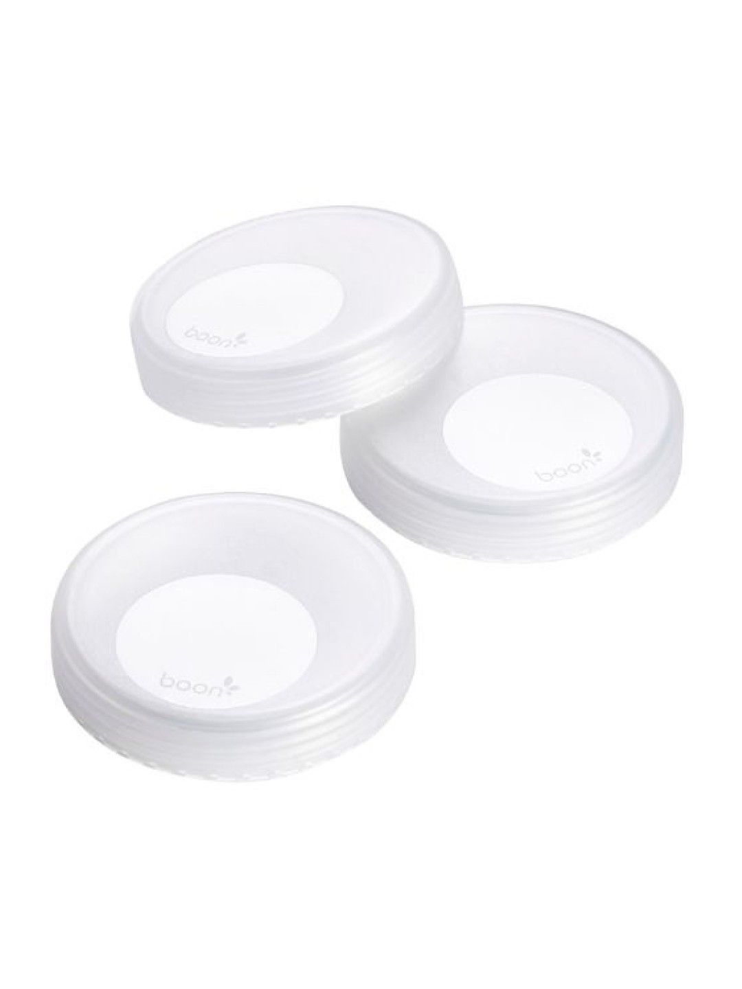 BOON NURSH Milk Storage Cap (3-Pack) BPA-Free (White- Image 1)