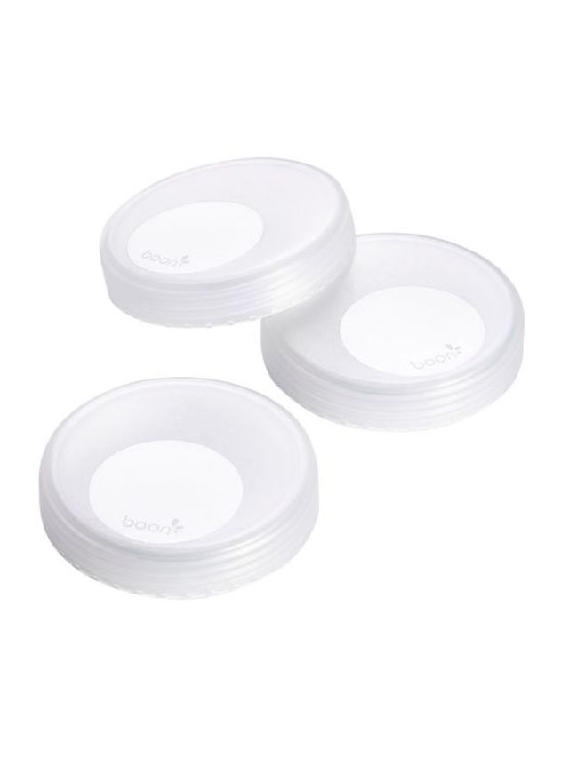 BOON NURSH Milk Storage Cap (3-Pack) BPA-Free