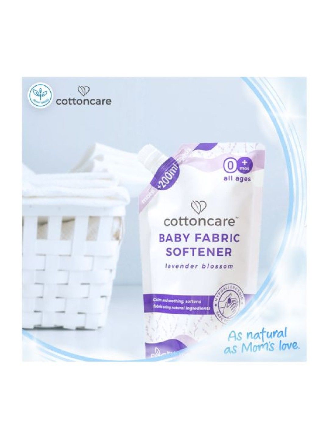 Cotton Central™ Cottoncare™ Calming Lavender Natural Baby Fabric Softener (1800ml) (No Color- Image 3)