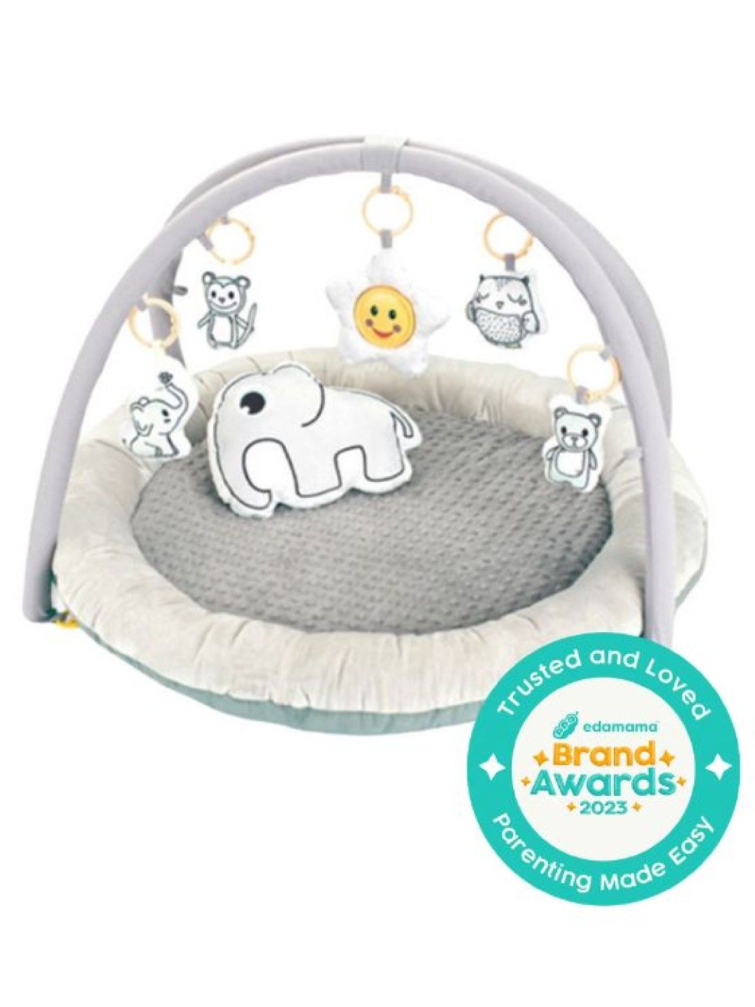 Juju Nursery Sensory Playmat and Activity Gym (Grey- Image 1)