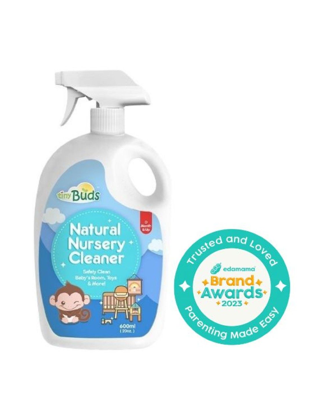Tiny Buds Natural Nursery Cleaner Bottle (600ml)