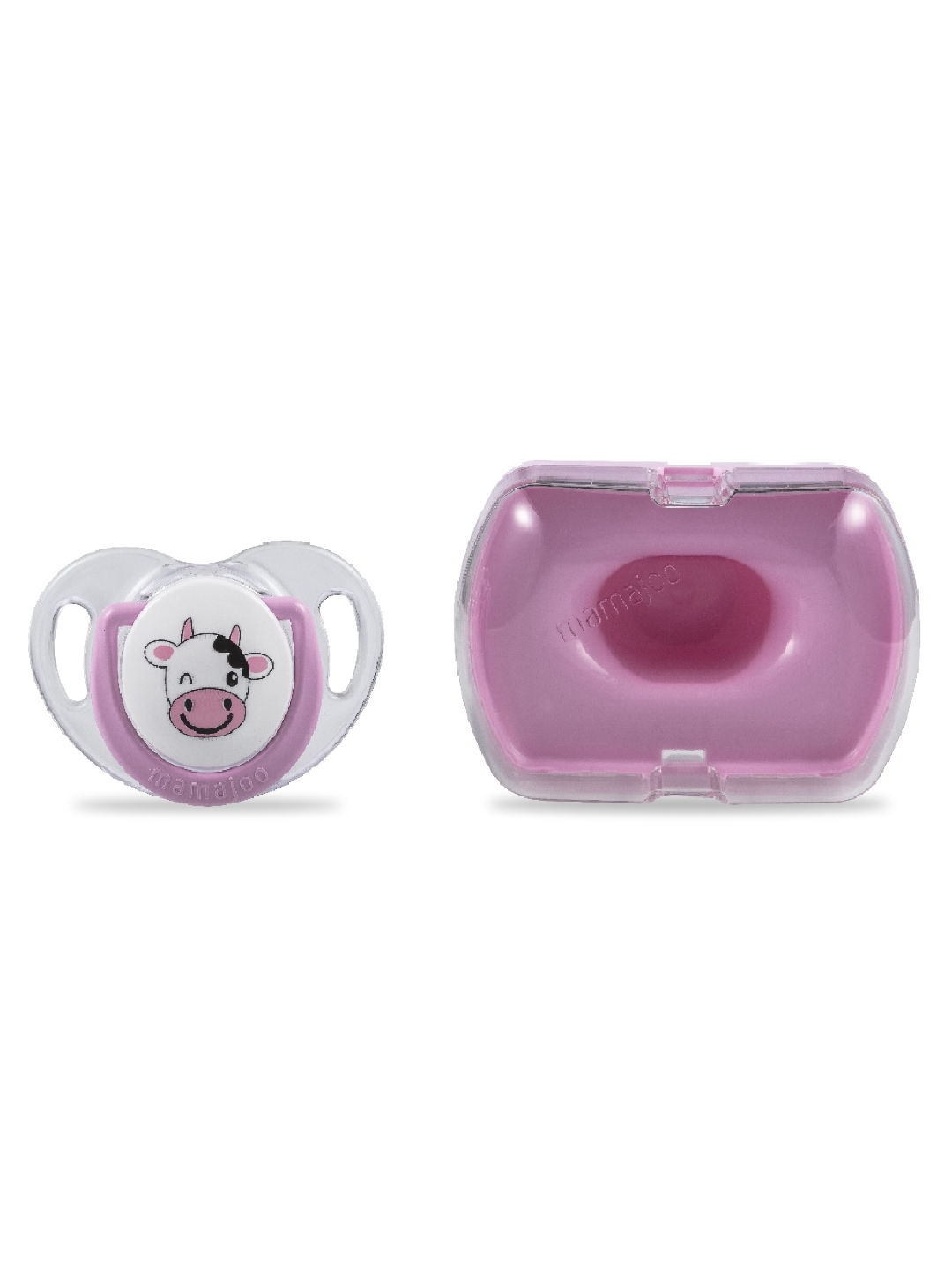 Mamajoo Silicone Orthodontic Soother (0M-6M) (Pink- Image 1)