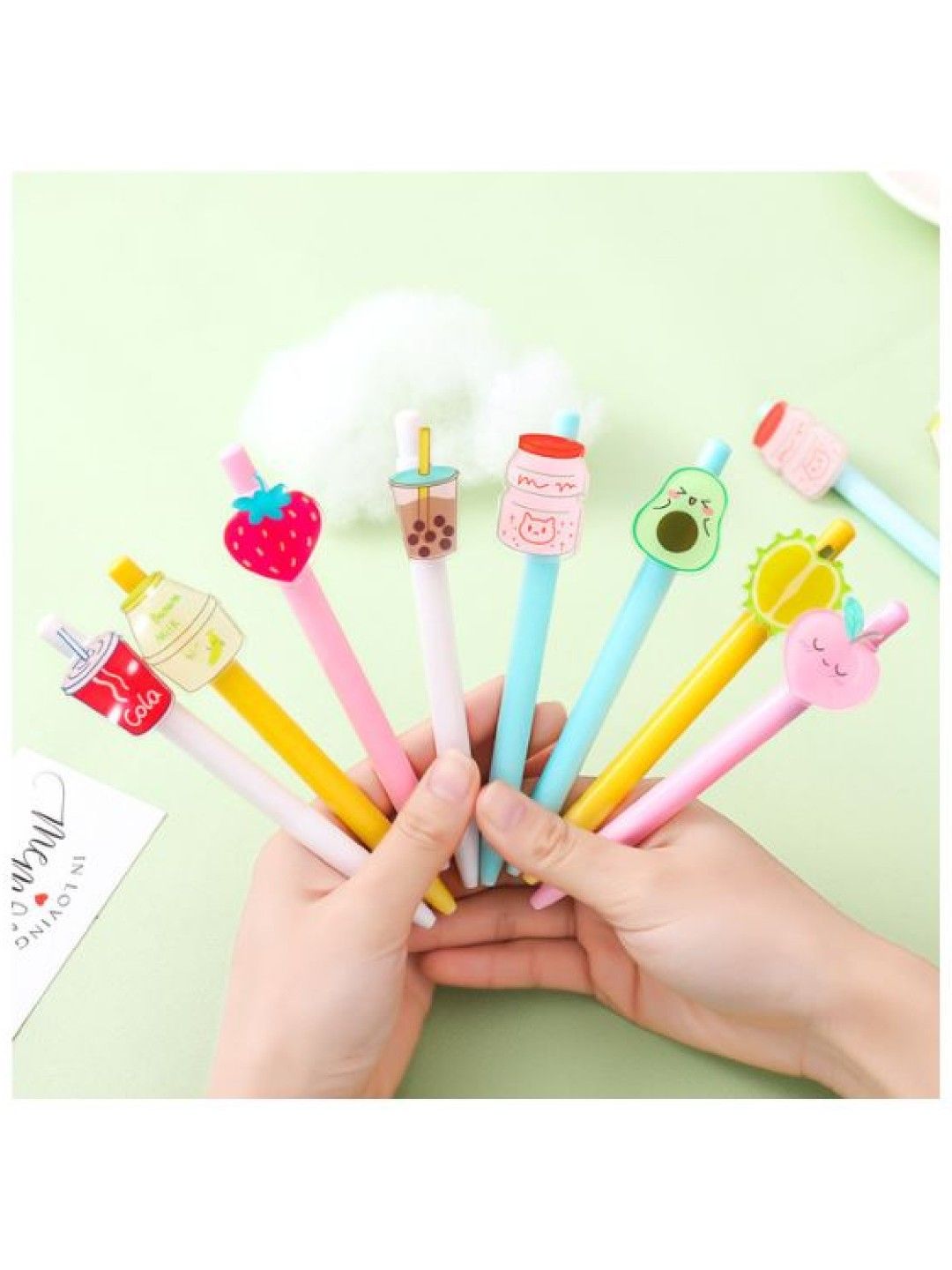 Scenti Cute Korean Gel or Ball Pen (Set of 3) (Bear with Milk Tea- Image 2)