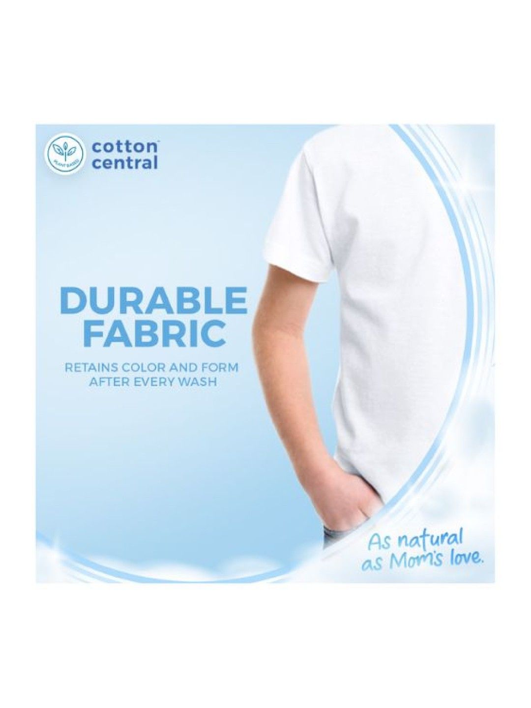 Cotton Central™ Basic T-Shirt (White- Image 4)