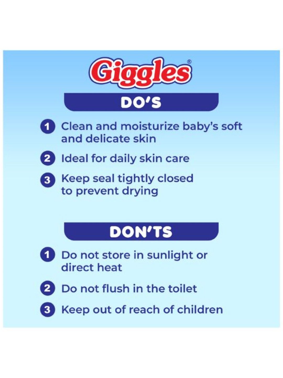 Giggles 70% Ethyl Alcohol Sanitizing Wipes 15s (No Color- Image 4)