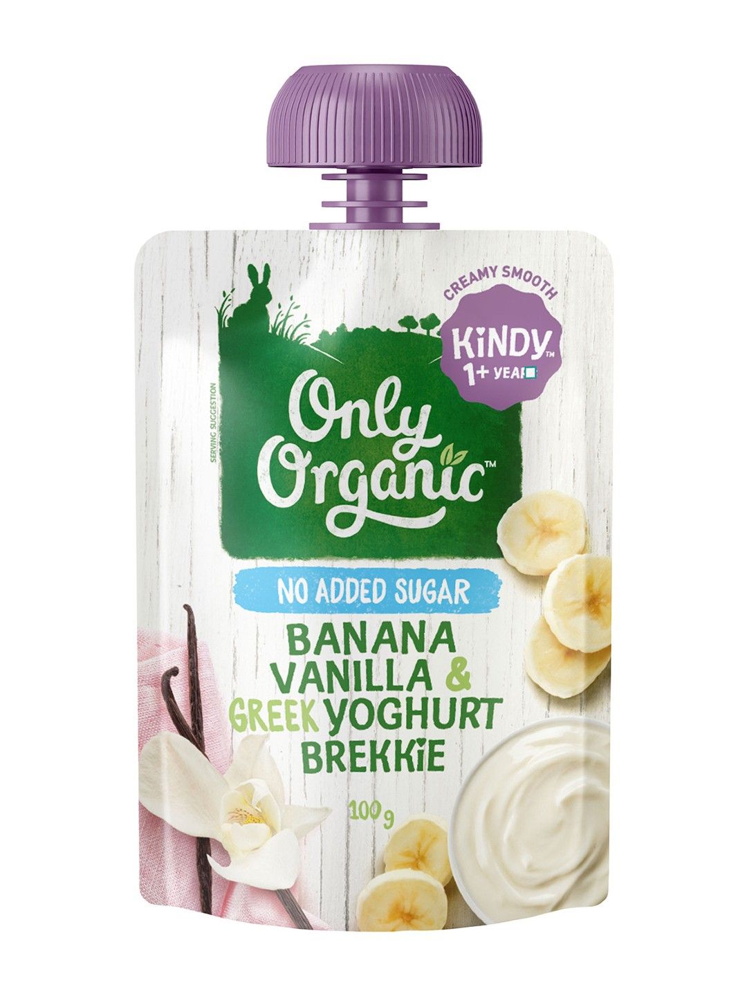 Only Organic Banana Vanilla & Greek Yoghurt Brekkie (100g) (No Color- Image 1)