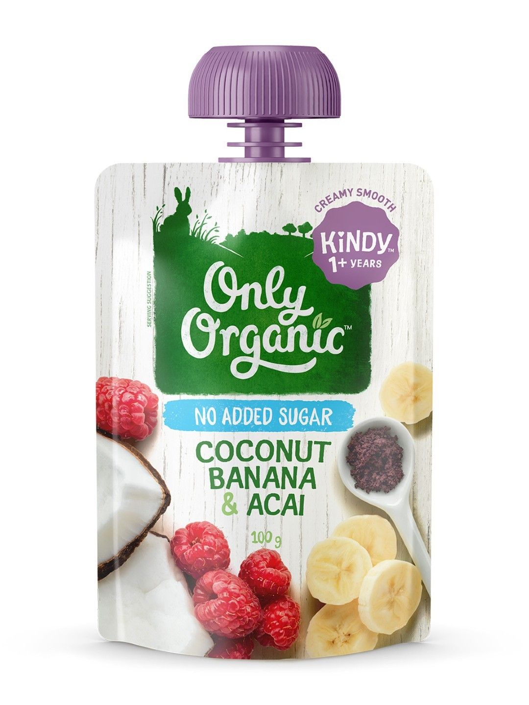 Only Organic Coconut Banana & Acai (1-5yrs) (100g) (No Color- Image 1)