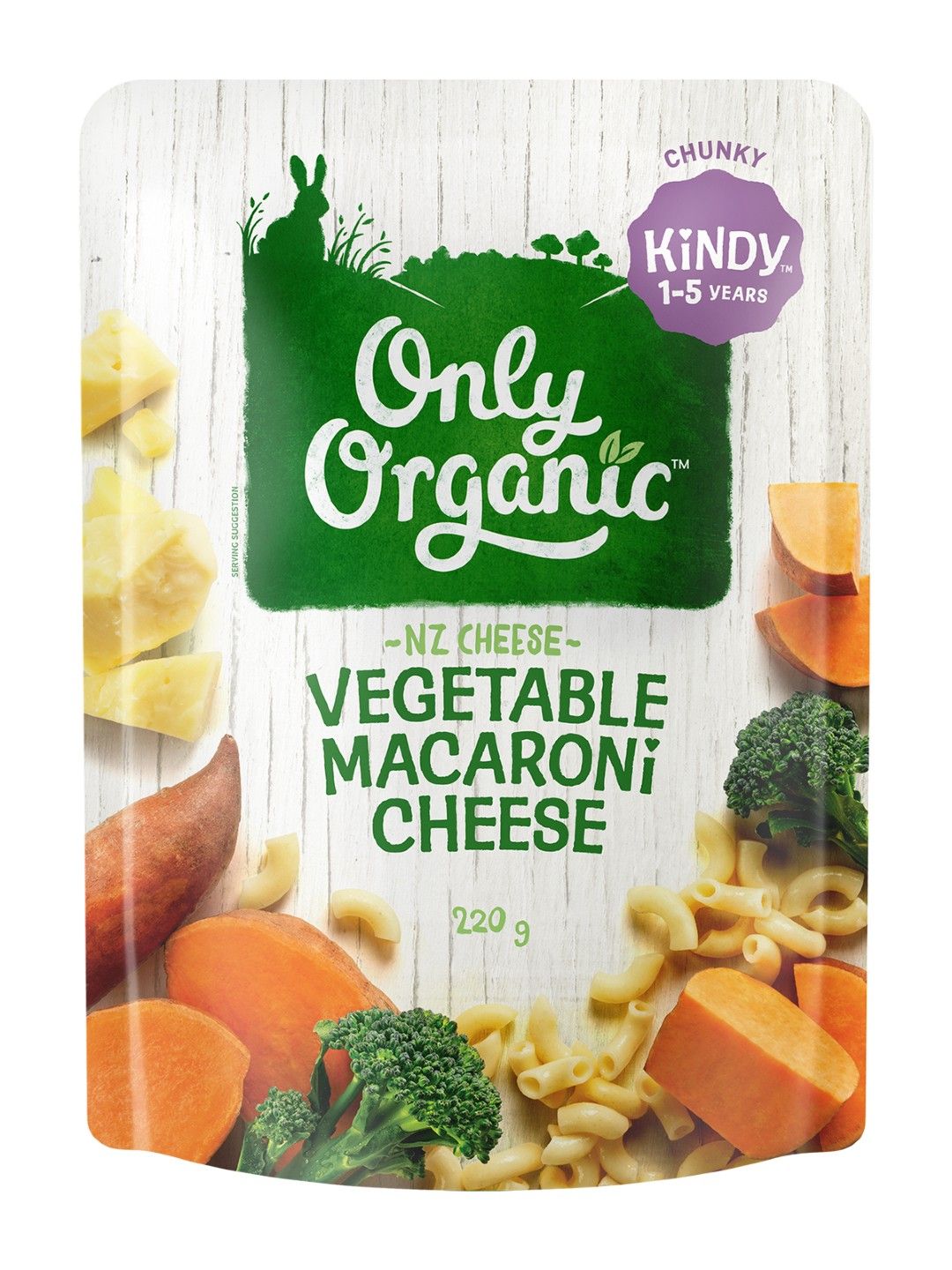 Only Organic Vegetable Macaroni Cheese (1-5yrs) (220g) (No Color- Image 1)