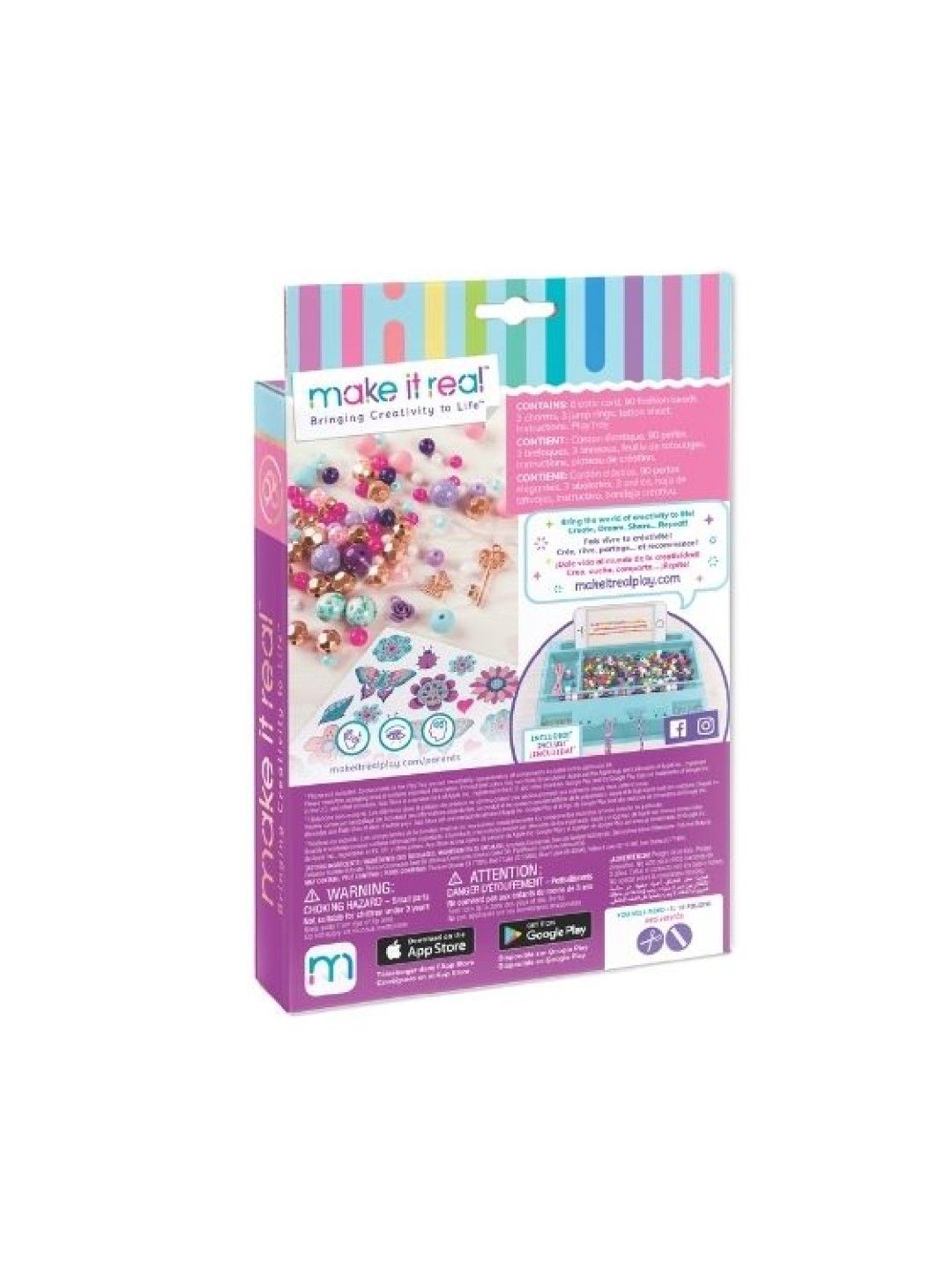 Make It Real Bedazzled! Charm Bracelets - Blooming Creativity (No Color- Image 4)