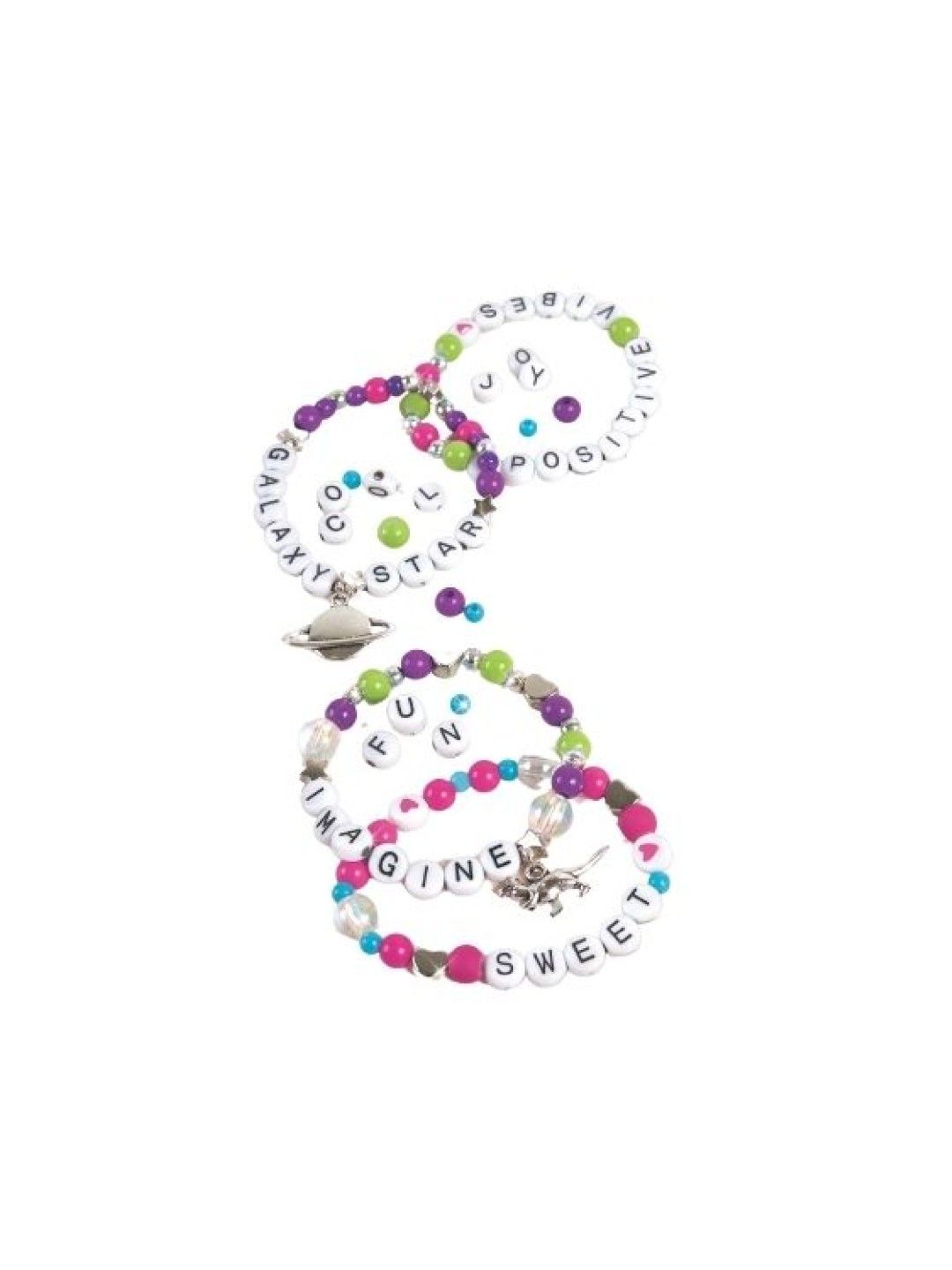 Make It Real Block & Rock Charm Bracelets (No Color- Image 2)