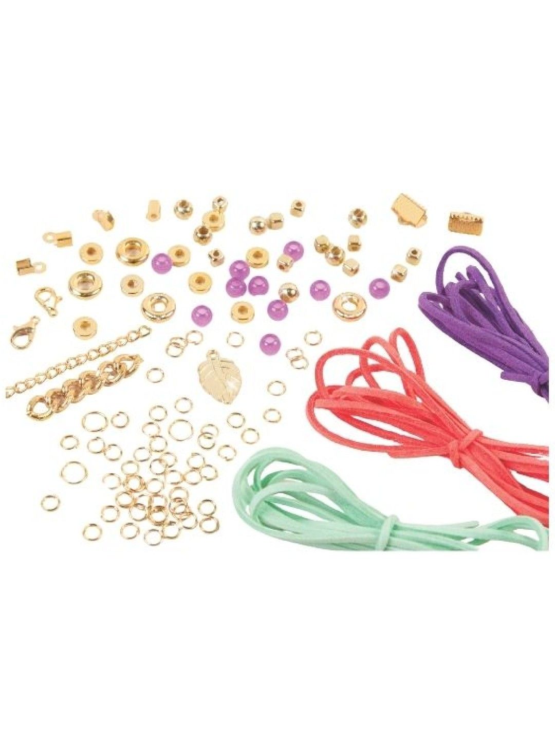 Make It Real Gold Link Suede Bracelets (No Color- Image 2)