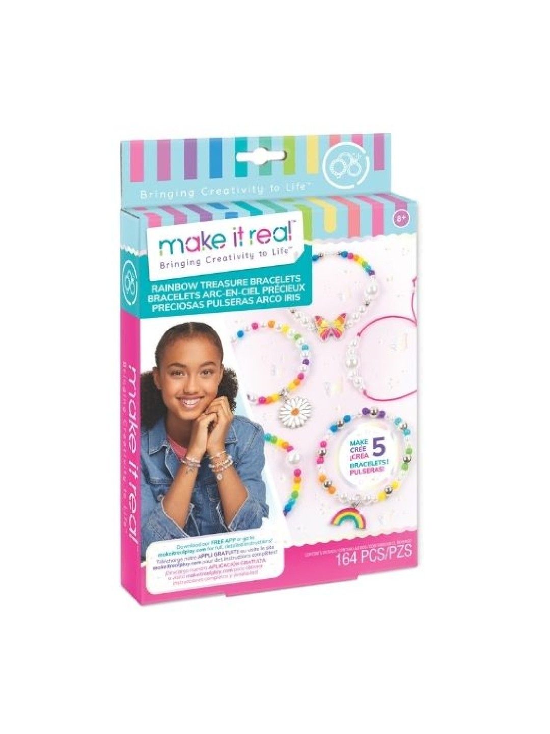Make It Real Rainbow Bling Bracelets (No Color- Image 3)