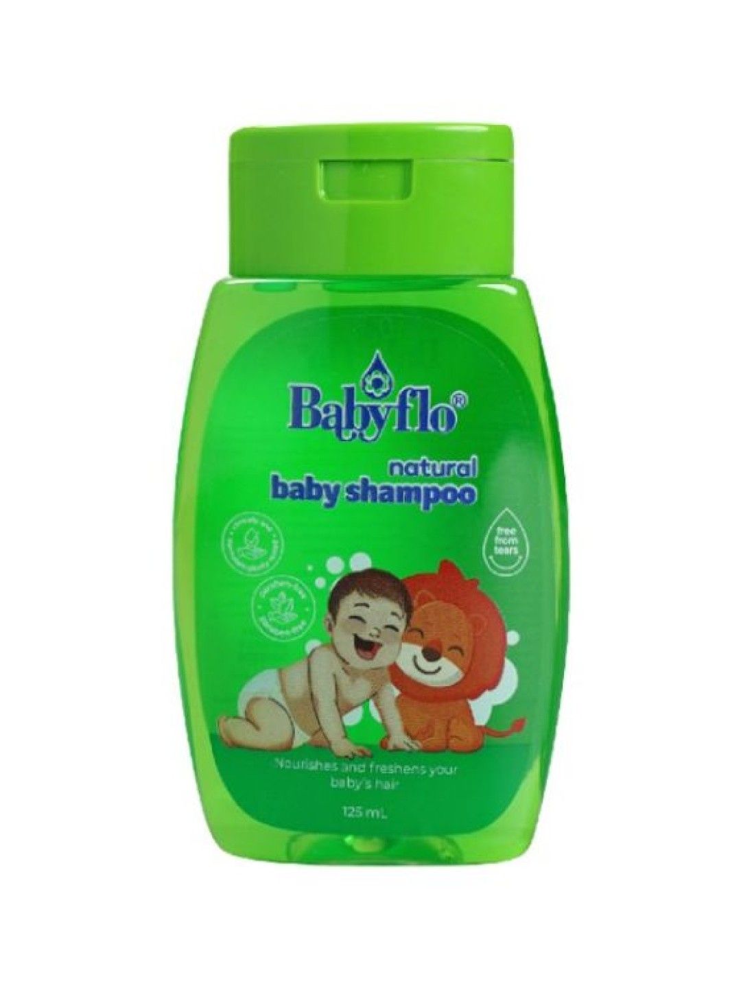 Babyflo Baby Shampoo Natural (125ml- Image 1)