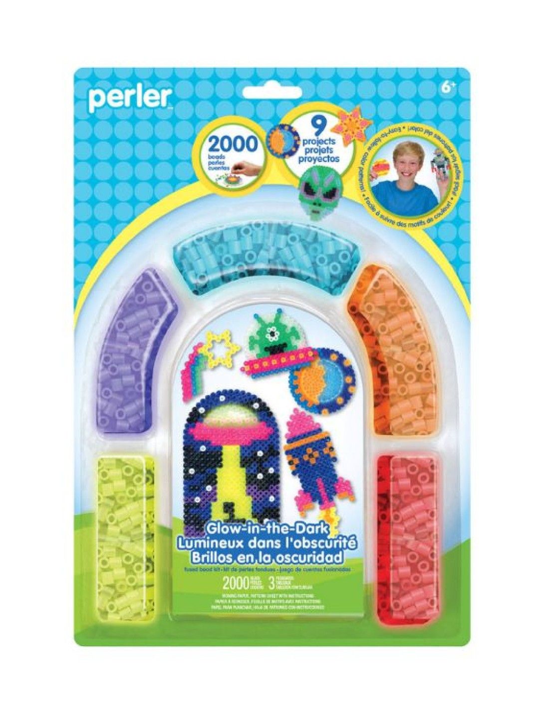 Perler Beads Glow In The Dark Activity Kit (No Color- Image 1)