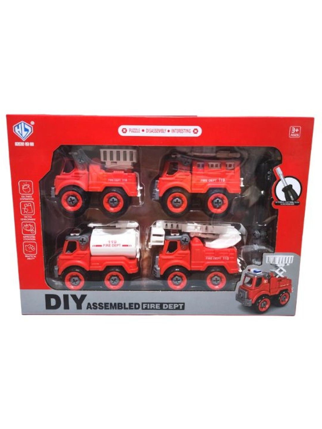 Kodomo Playhouse Fire Department - DIY (No Color- Image 1)