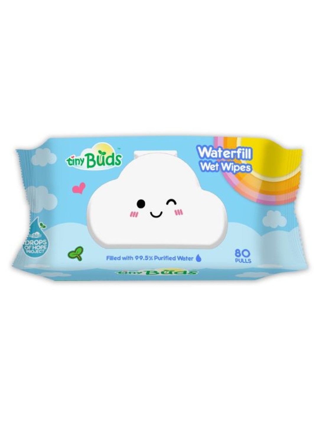 Tiny Buds Waterfill Wet Wipes (80 Pulls)