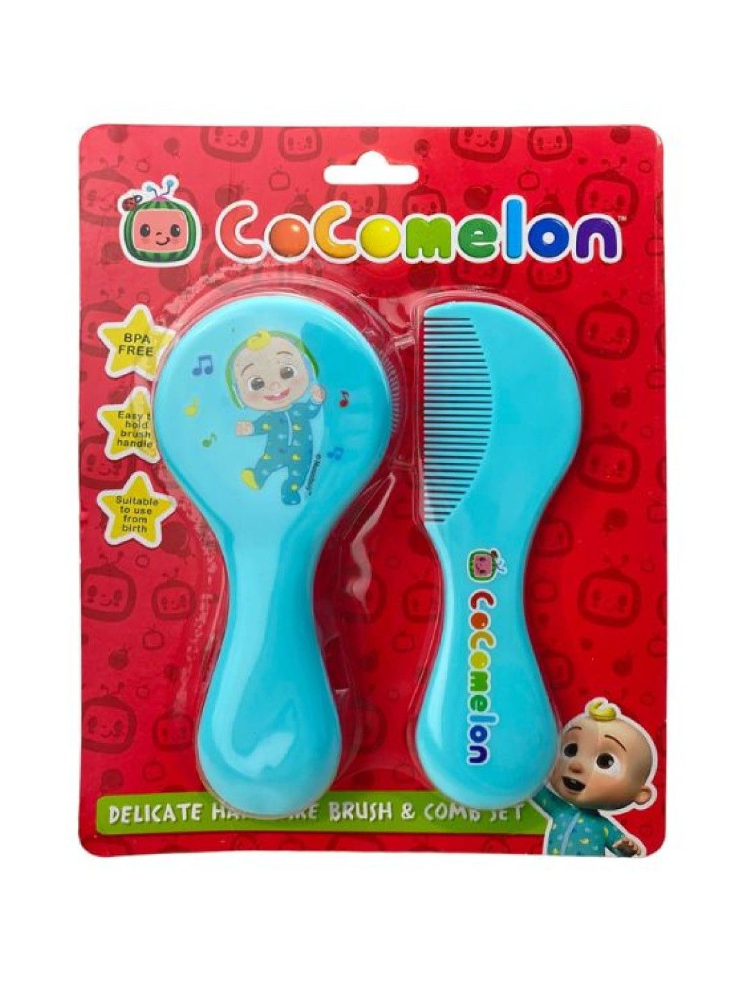 Cocomelon Delicate Baby Hair Care Brush and Comb Set