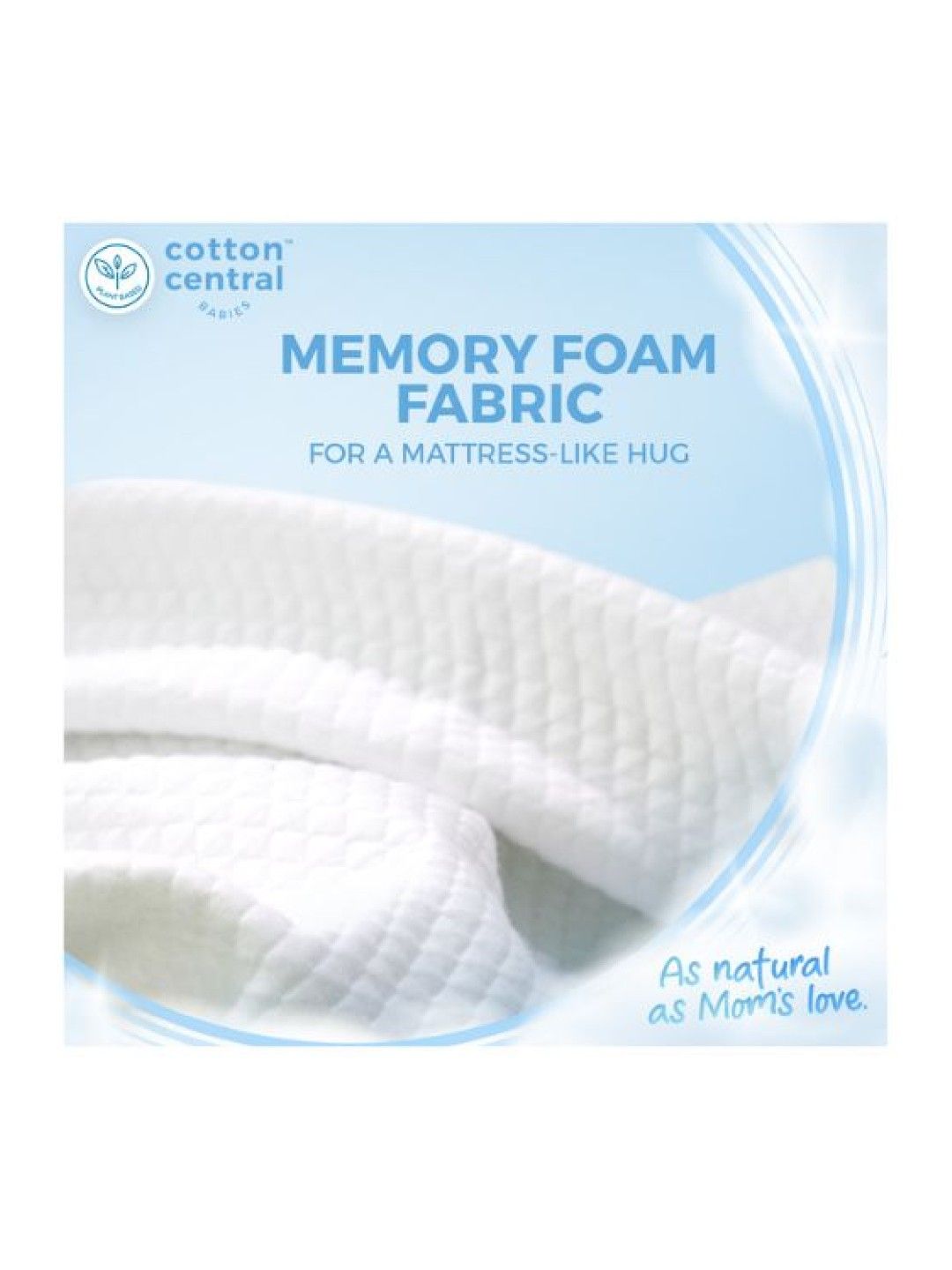 Cotton Central™ Long Sleeve Sleeper with Hood Premium 100% USA Cotton (Snow White- Image 3)