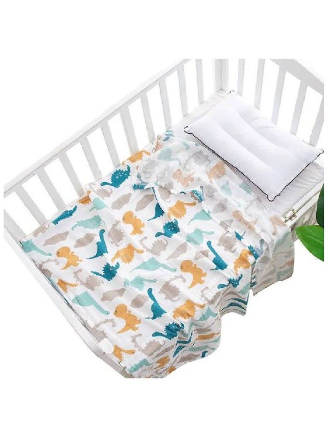 QT Hub 100% Cotton Premium Multi-Purpose Muslin Cloth Swaddle (Flower- Image 2)