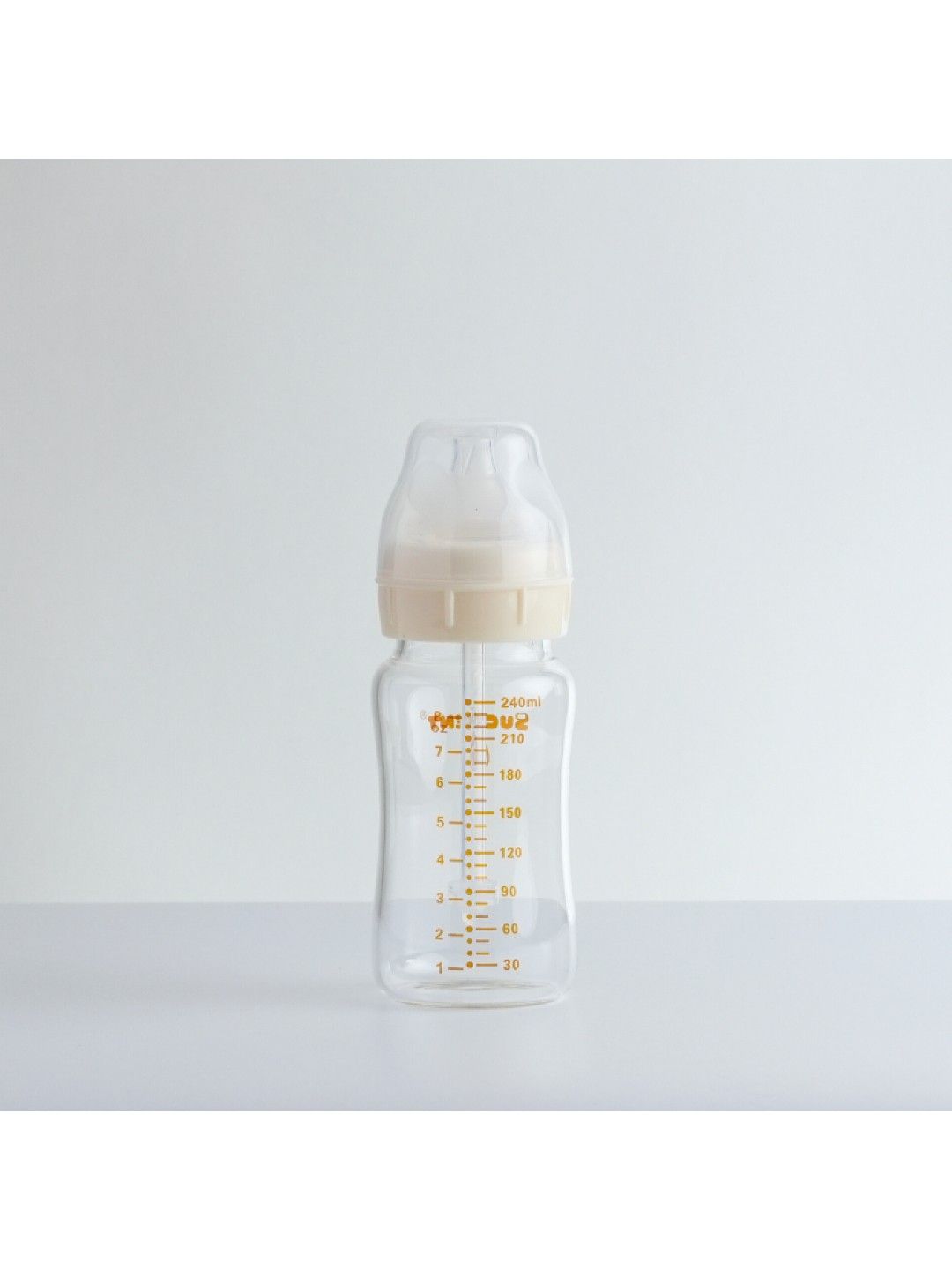Sucvent Glass Anti-Colic & Anti-Choking Bottle 8oz (240ml) (No Color- Image 3)