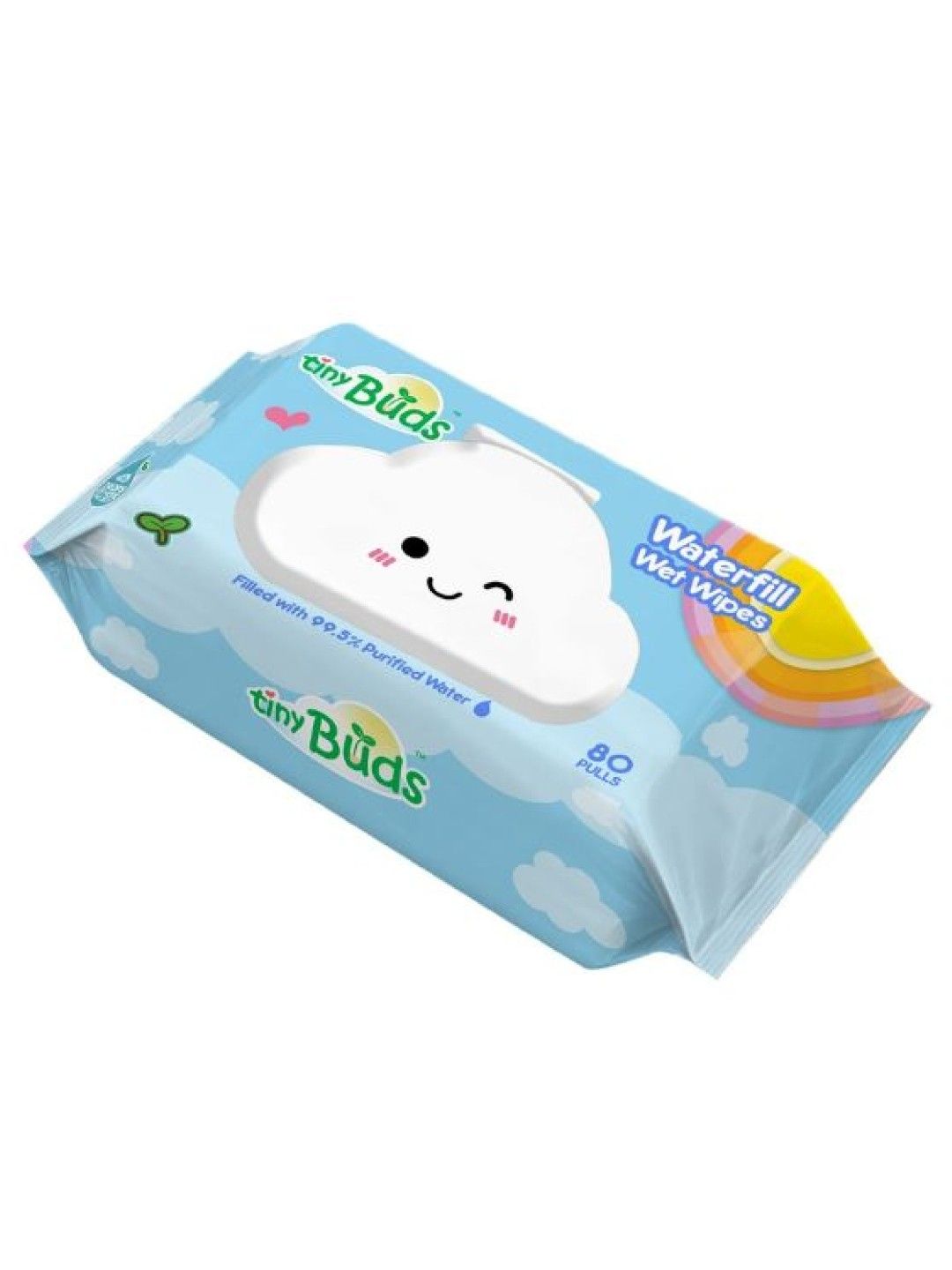 Tiny Buds Waterfill Wet Wipes (80 Pulls) (No Color- Image 2)