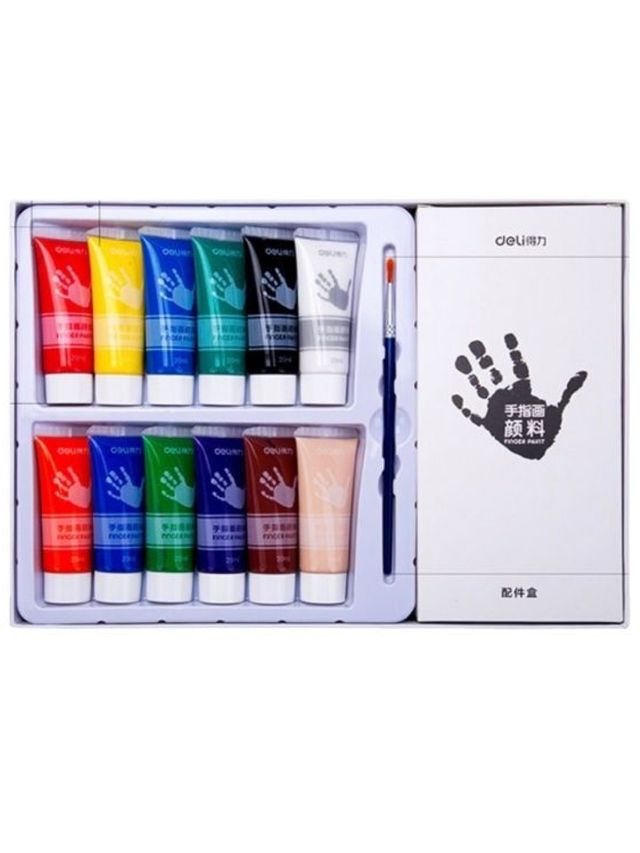 Deli Finger Paints 20ml (12 pcs) edamama