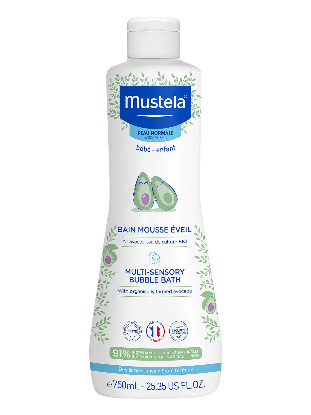 Mustela Multi Sensory Bubble Bath (750ml) (No Color- Image 1)