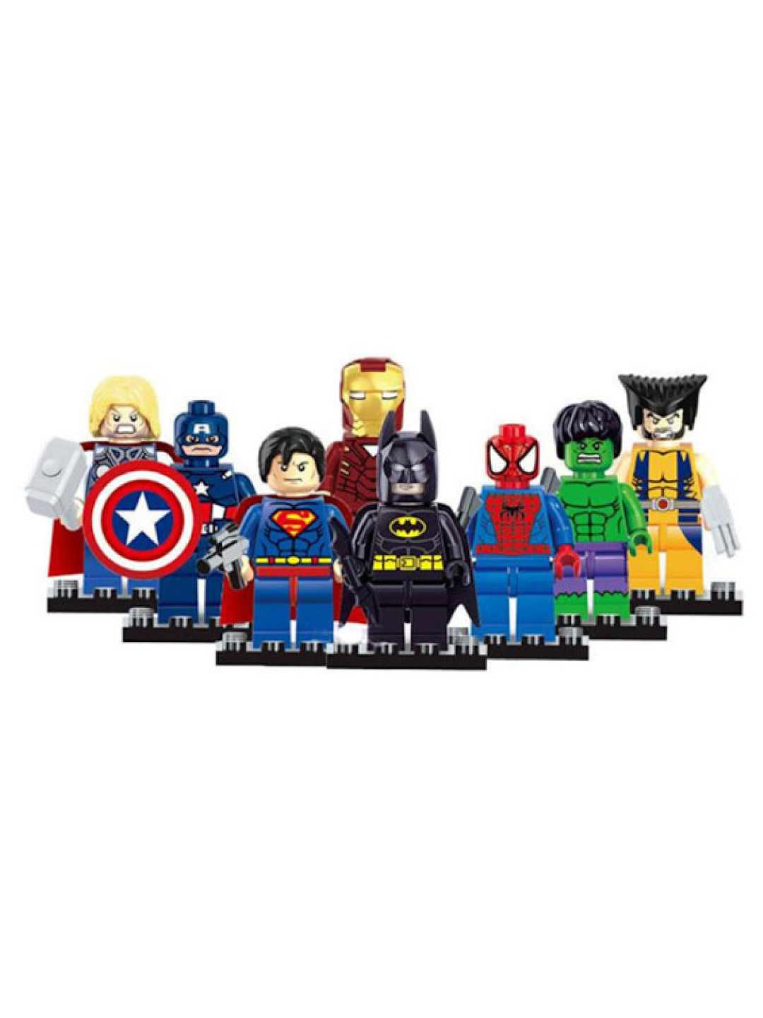 Kiddy Up Superhero Mini Figures (No Color- Image 1)