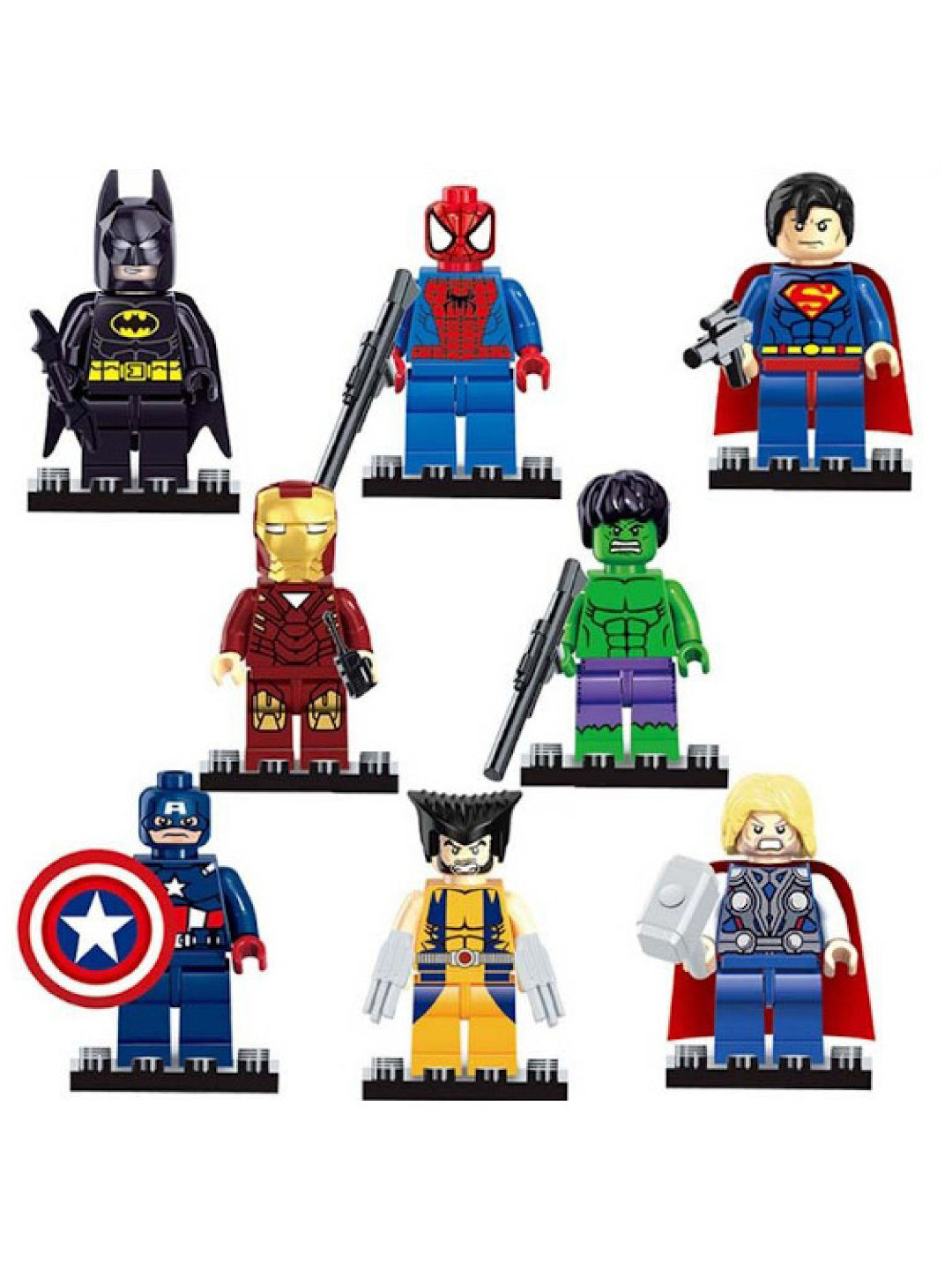 Kiddy Up Superhero Mini Figures (No Color- Image 2)