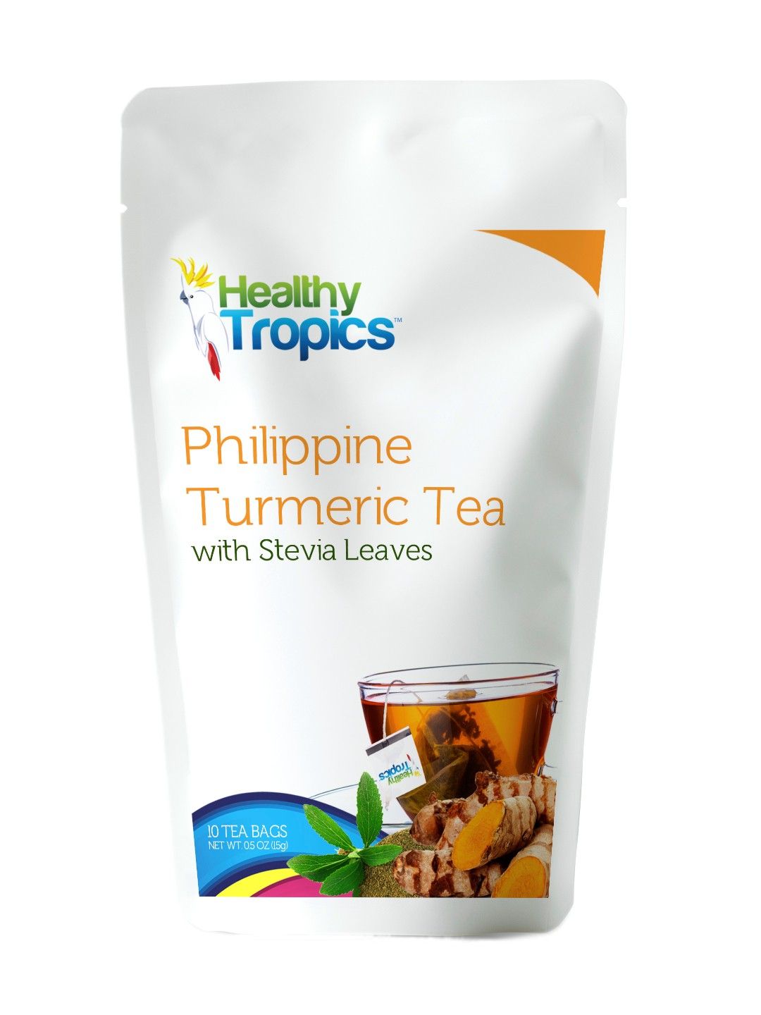 Healthy Tropics Philippine Turmeric Tea with Stevia Flakes (1.5g)