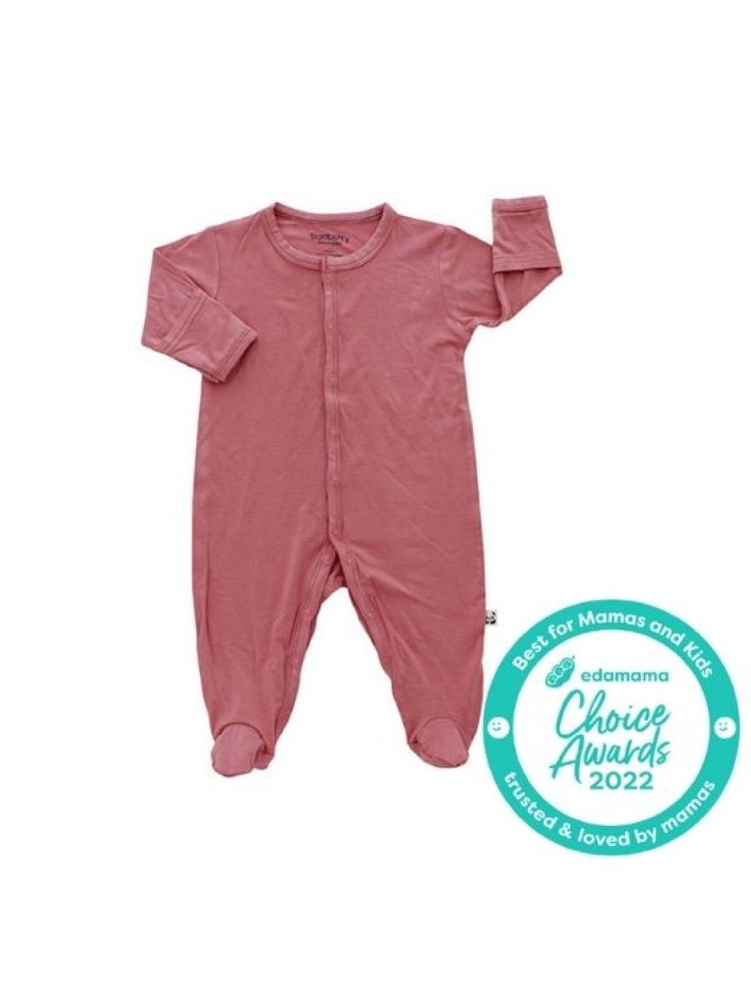 Bamberry Baby Bamboo Footed Romper (Wild Rose- Image 1)